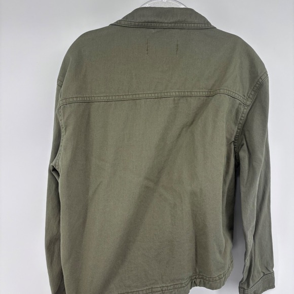 Old Navy‎ Girls Olive Green Button Front Utility Jacket, Size Medium (8) - Picture 3 of 5